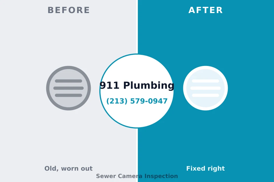 Before and after: plumbing company Freeland, PA